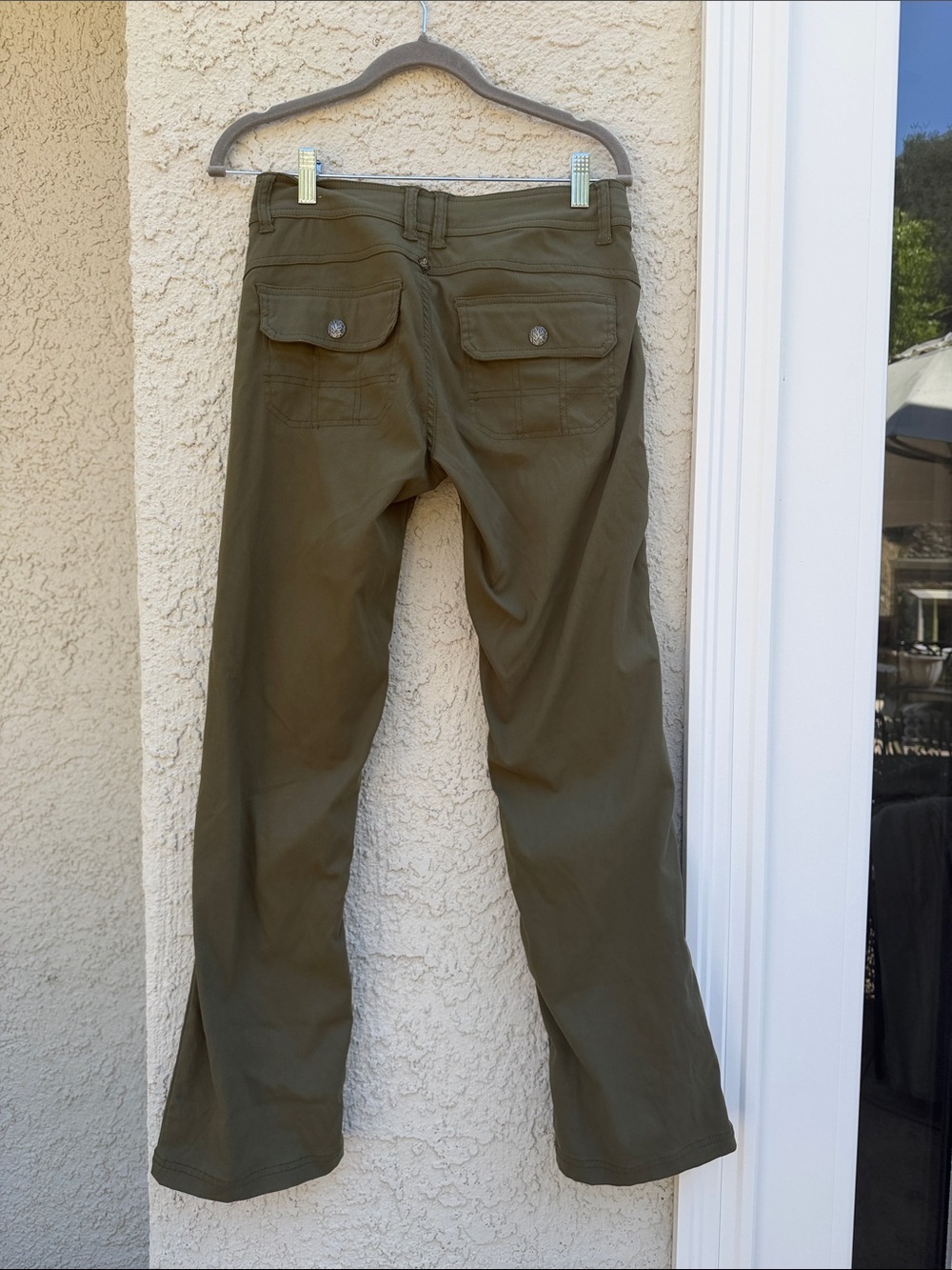 PrAna Women's Halle Army Green Roll up Hiking Pants Size 2 - Picture 7 of 10